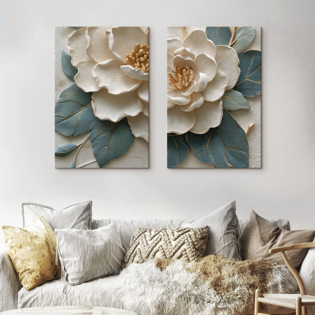 Collage van een bloem — interieur 2