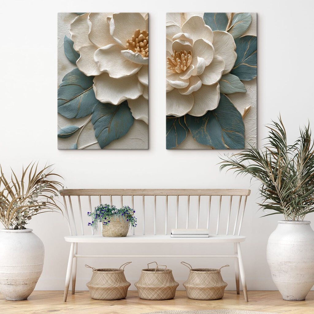 Collage van een bloem — interieur 1