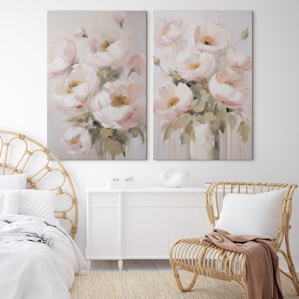 Schilderij van bloemen in een vaas — interieur 1