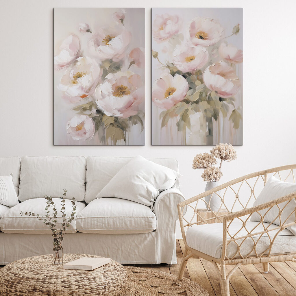 Schilderij van bloemen in een vaas — interieur 2
