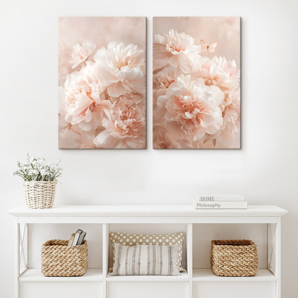 Zachte bloemen in subtiele tinten — interieur 2