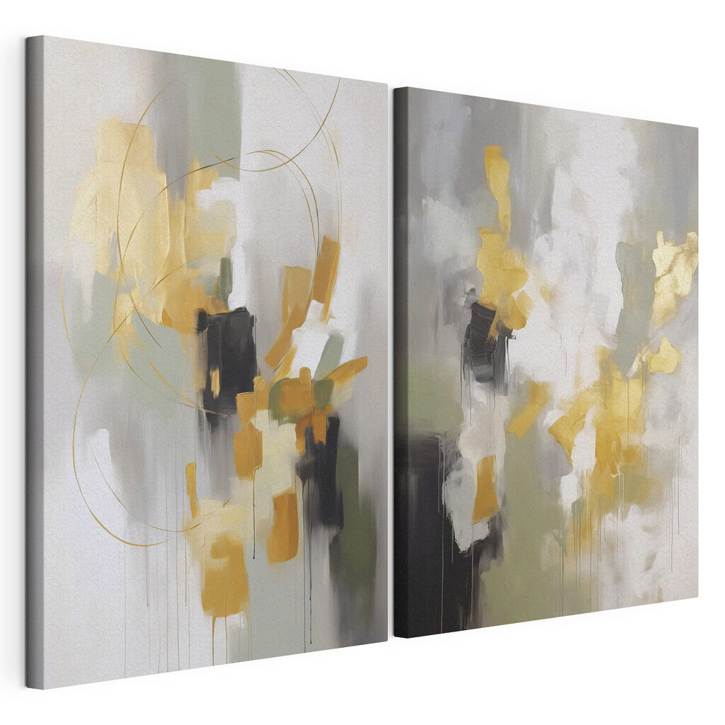 Abstracte voorstellingen in zachte tinten — productweergave