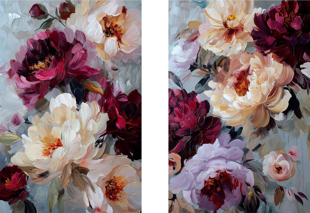 Bloemenschoonheid in levendige kleuren — volledig ontwerp