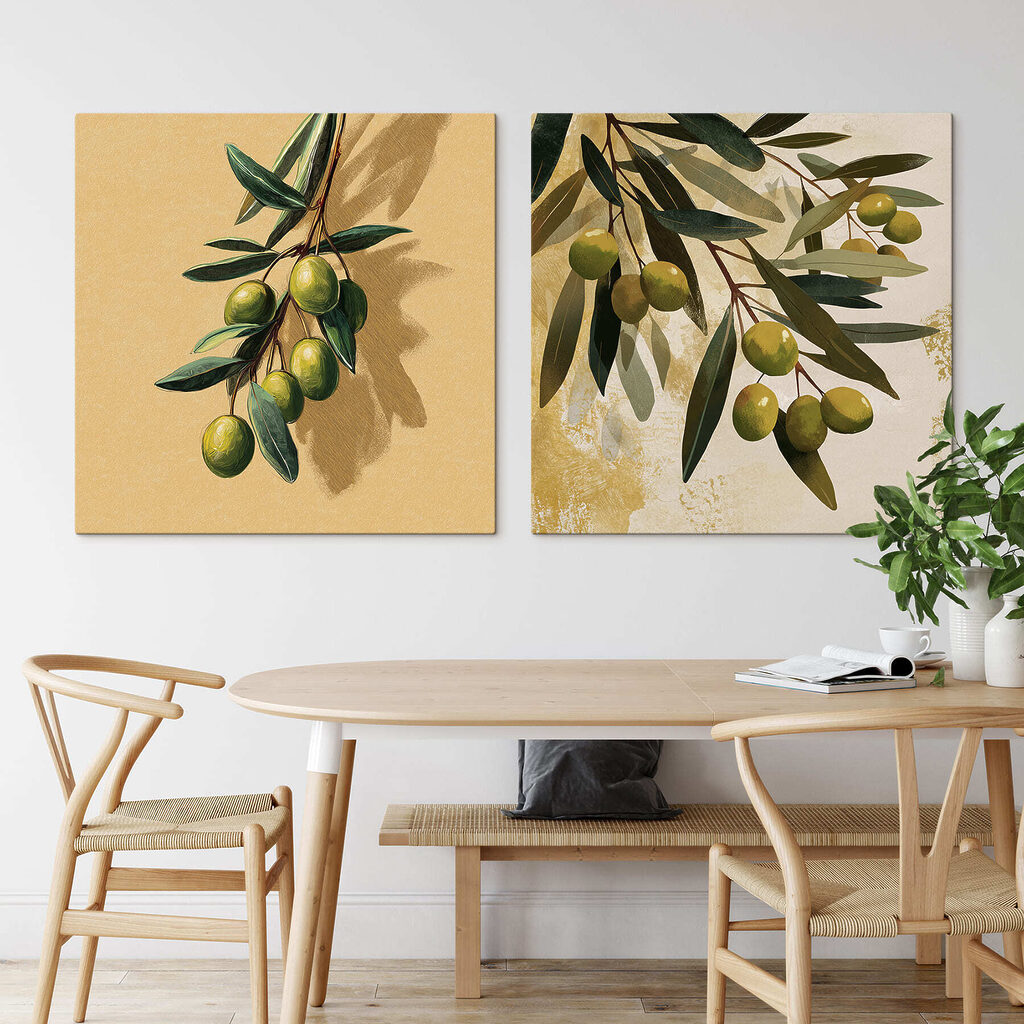 - Verse olijven aan sierlijke takken — interieur 1