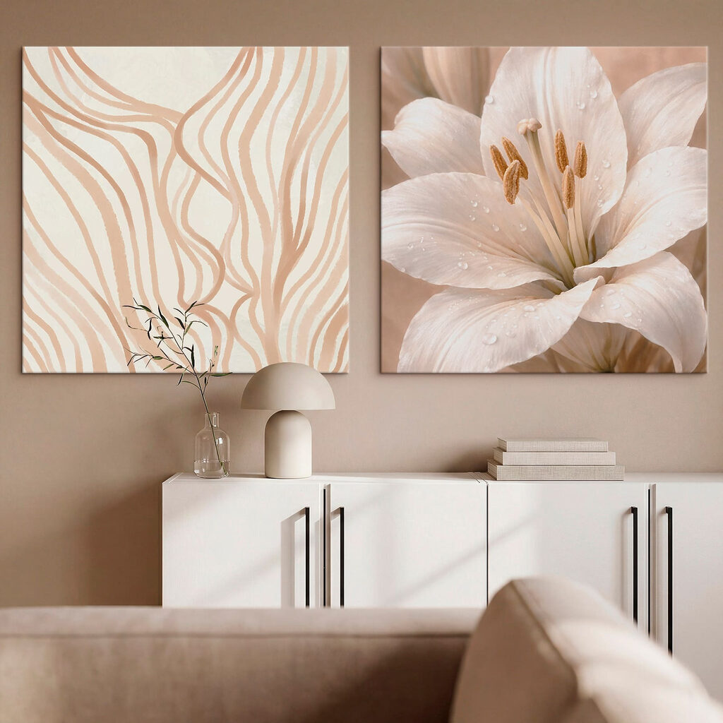 Vloeiende lijnen en elegante lelies — interieur 2