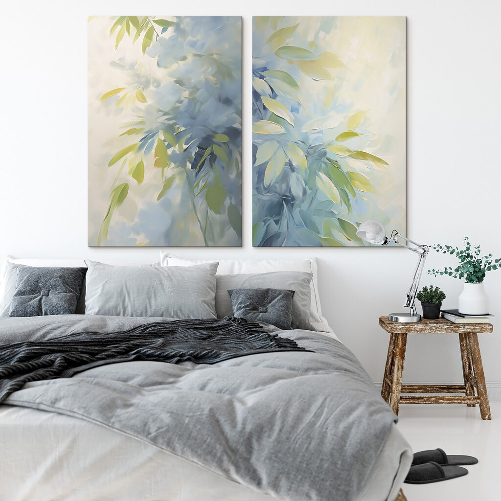 Luchtige tinten van rustgevend groen blad — interieur 2