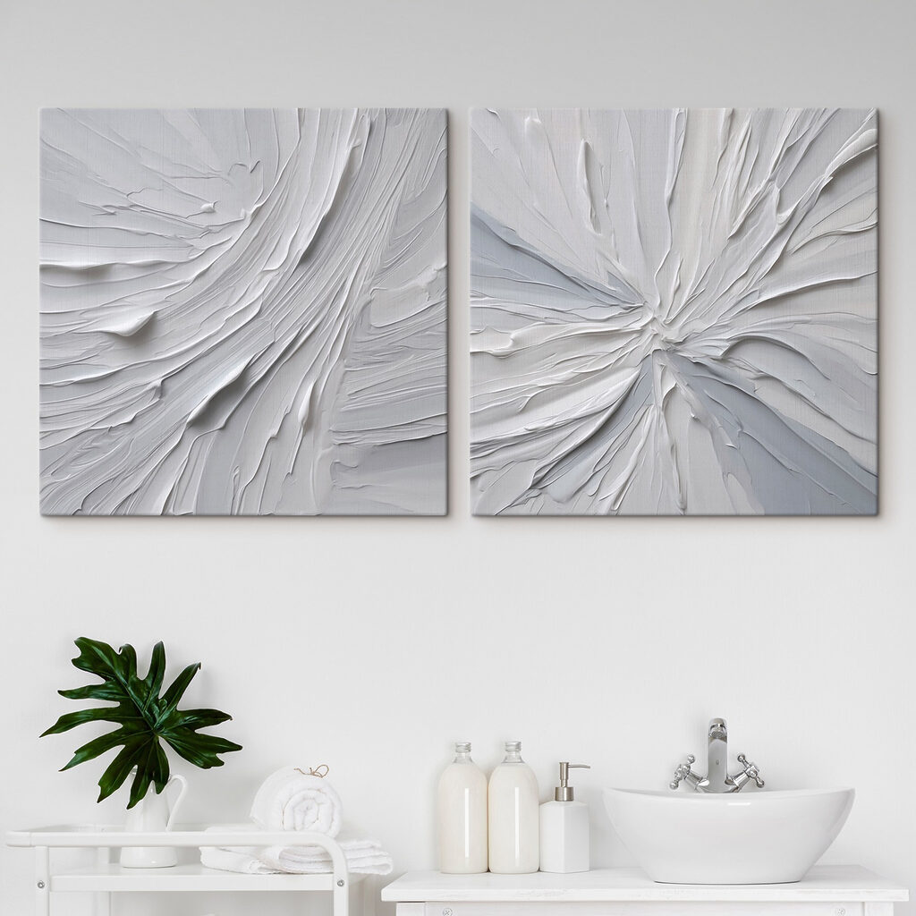 Vloeiende texturen in zachte tinten — interieur 2