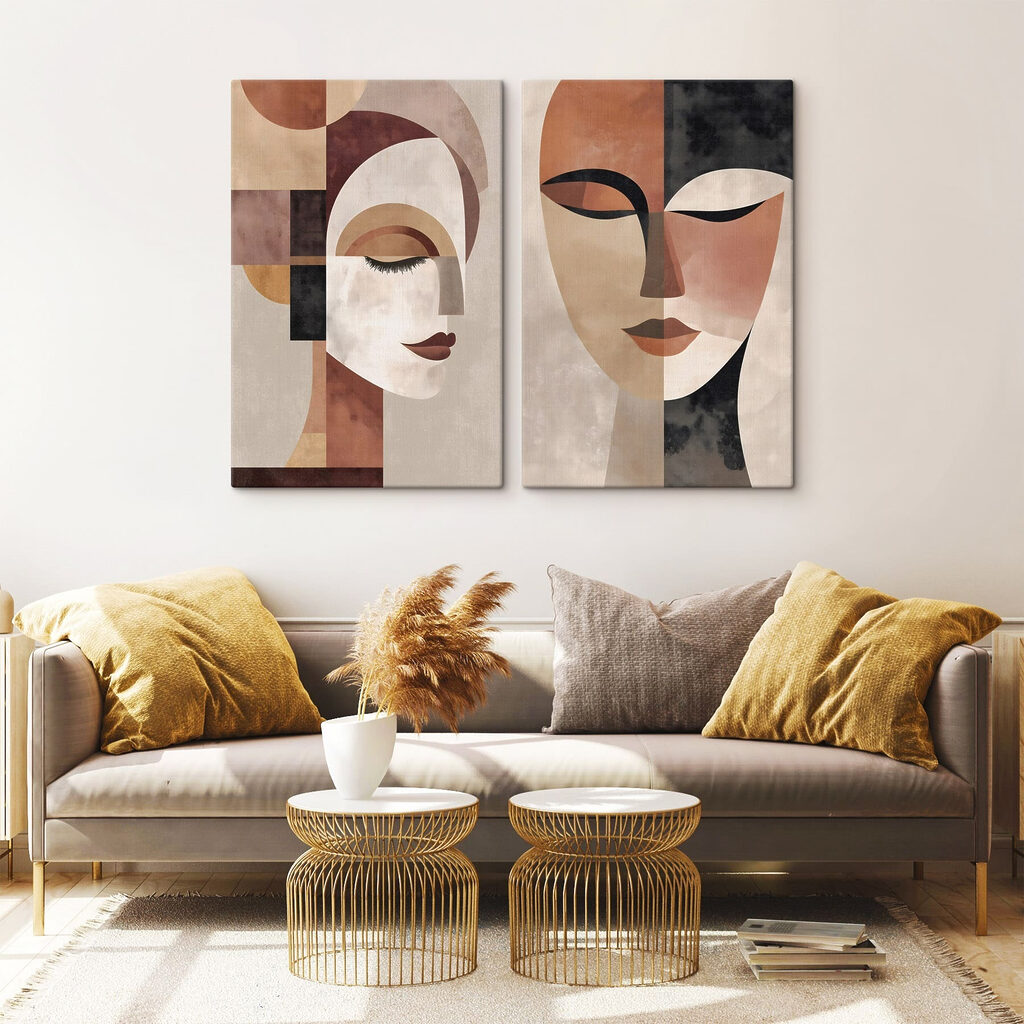 Een paar gezichten van vrouwen — interieur 2