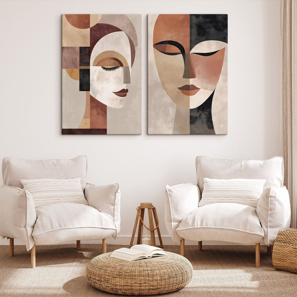 Een paar gezichten van vrouwen — interieur 1