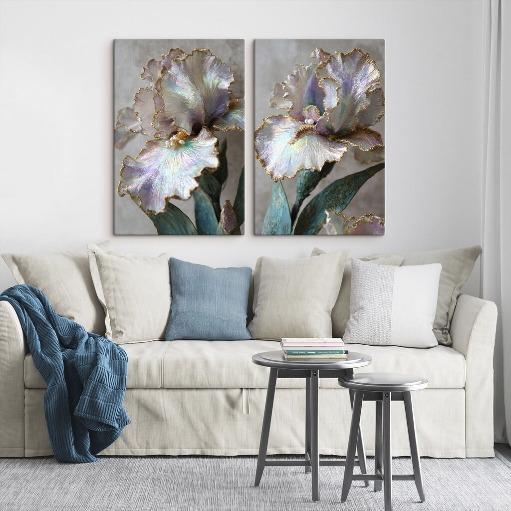 Fijne bloemblaadjes in zachte pasteltinten — interieur 2