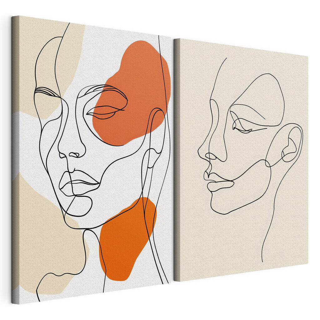 Tekening van het gezicht van een vrouw — productweergave