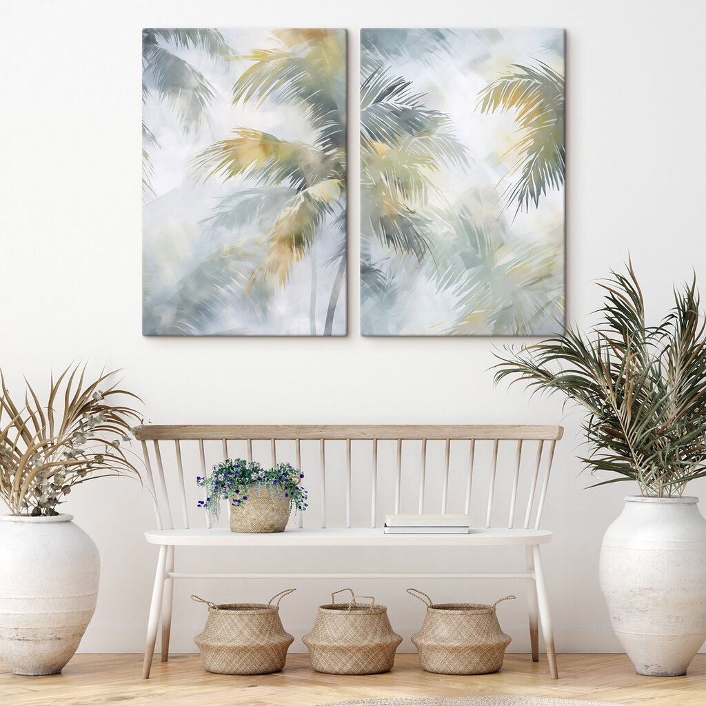Palmbomen in de lucht — interieur 2