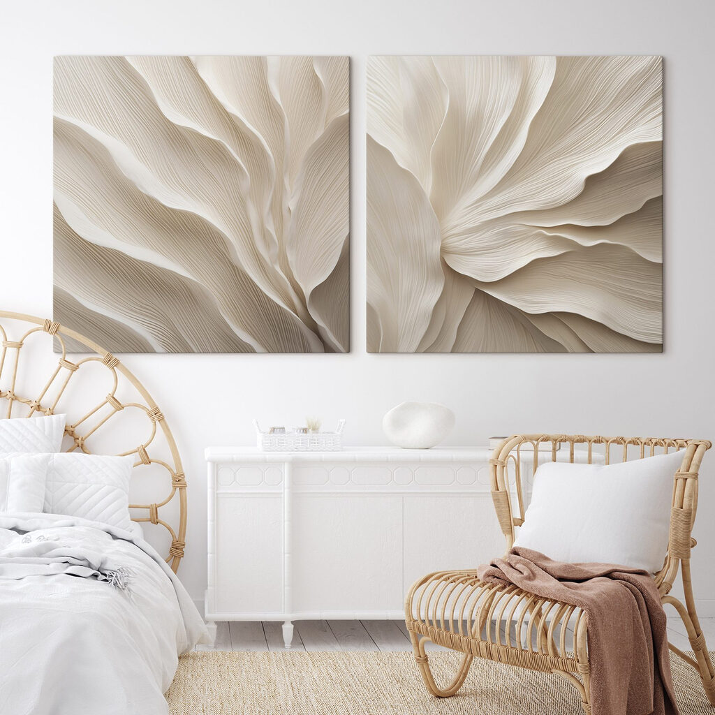 Verfijnde lagen met vloeiende lijnen in een interieur