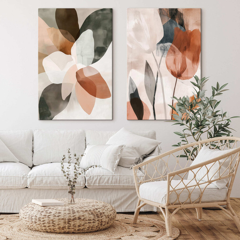 Subtiele tinten versmelten in een zachte harmonie in een interieur