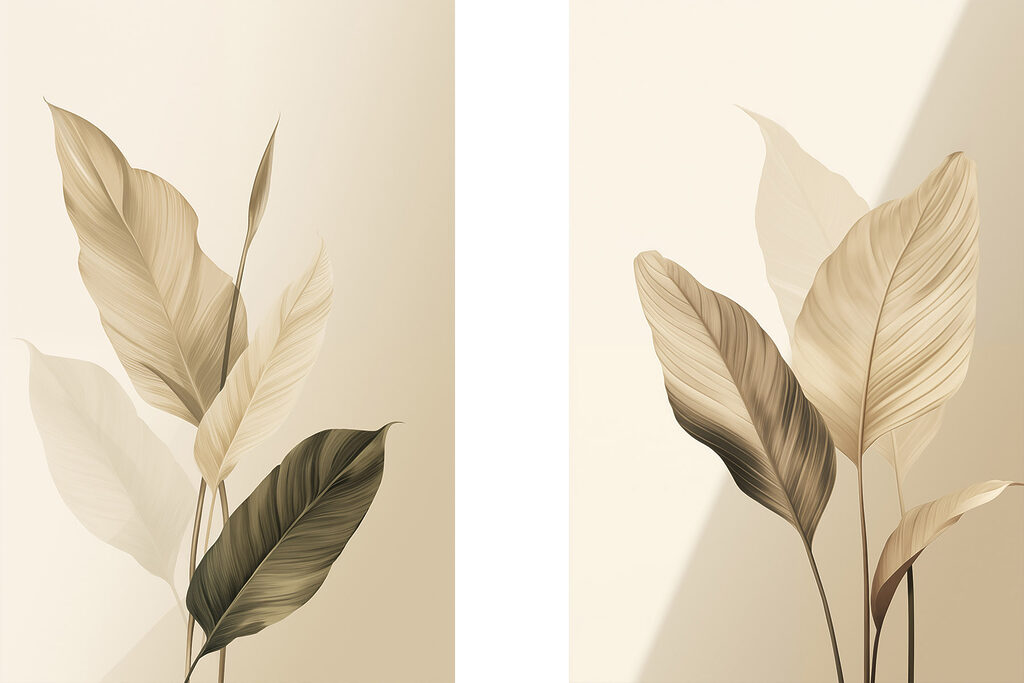 Zachte tinten van de schoonheid van de natuur — volledig ontwerp