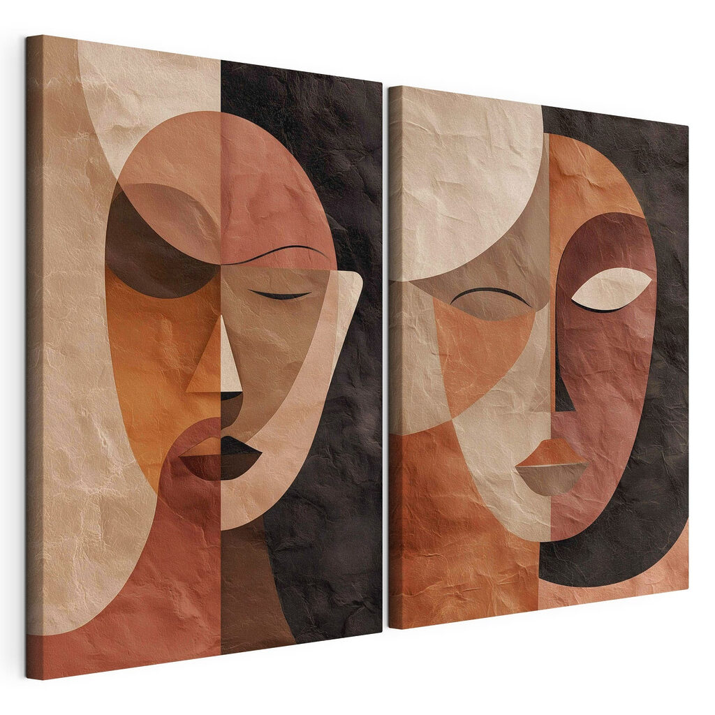 Een paar gezichten in verschillende kleuren — productweergave