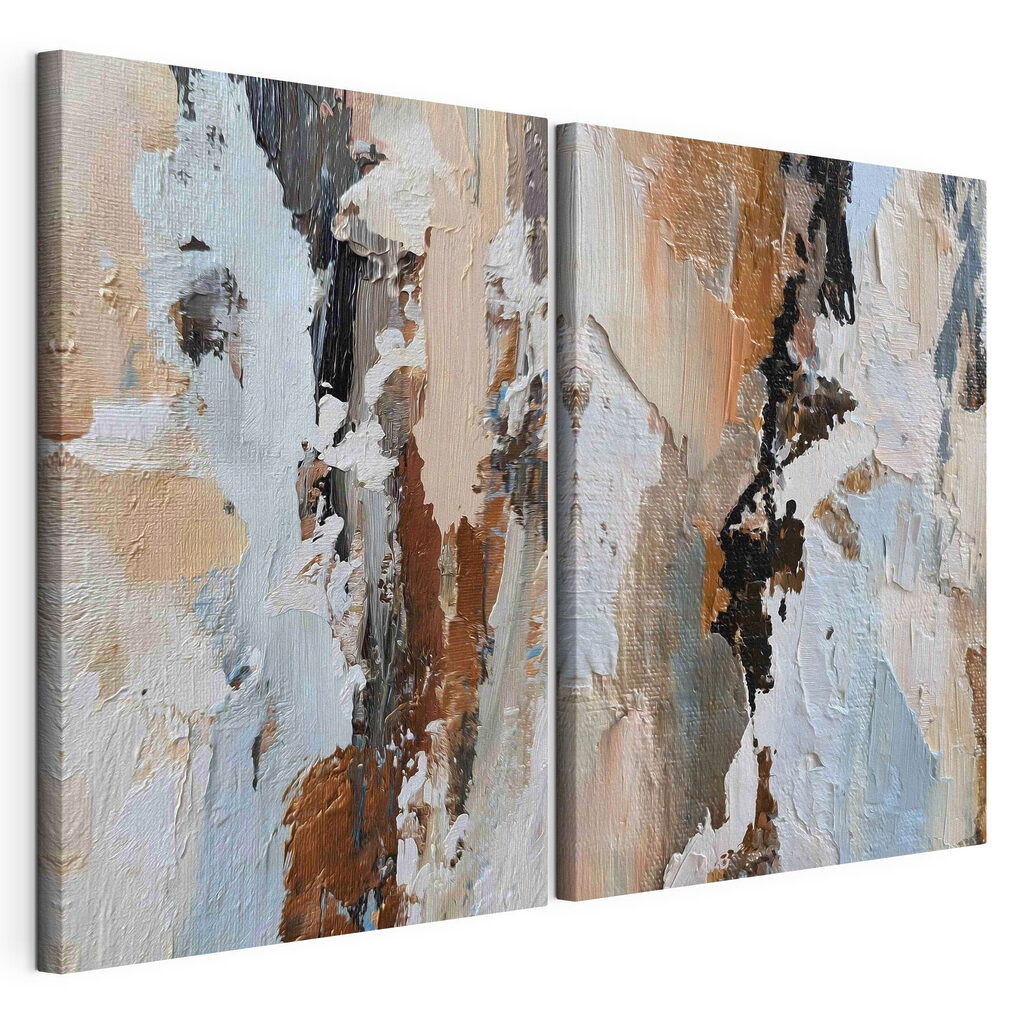 Abstracte compositie in zachte tinten — productweergave