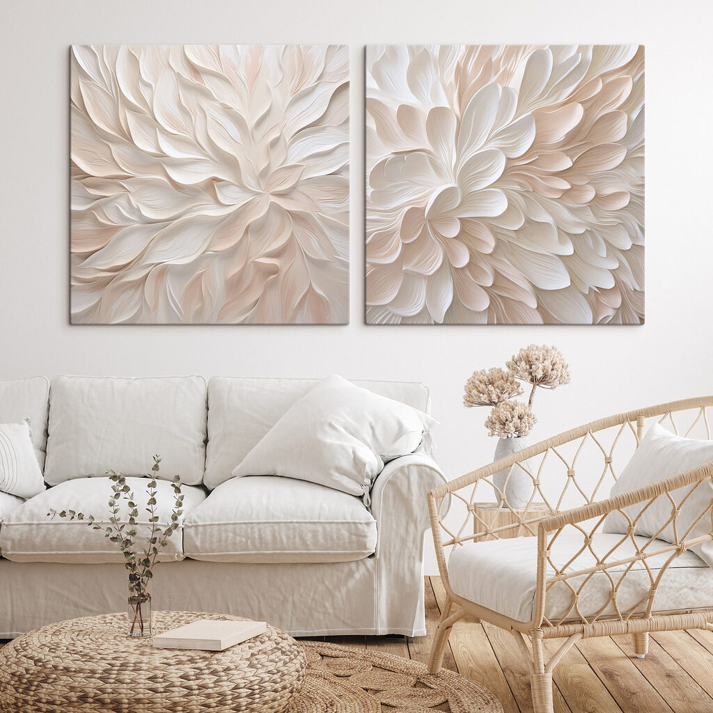 Zachte bloemblaadjes in pasteltinten — interieur 2