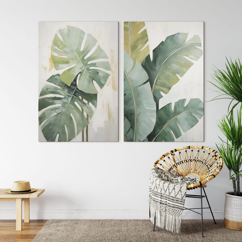 Schilderij van een plant — interieur 1