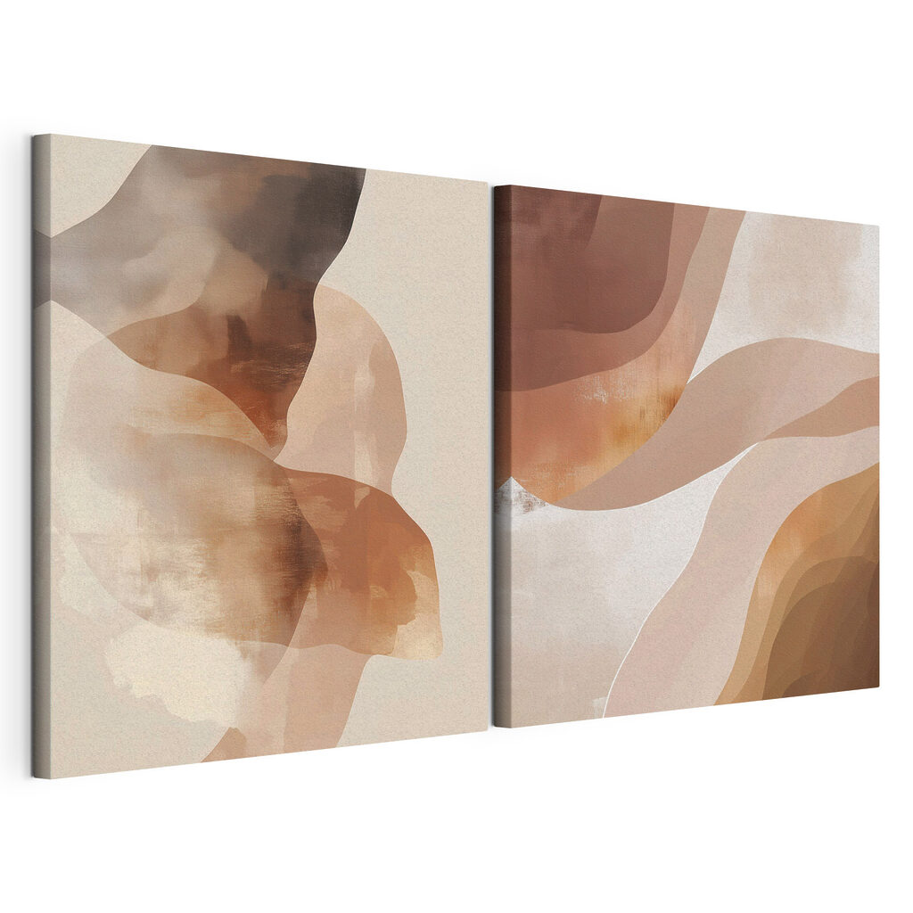 Abstracte vormen in warme tinten — productweergave