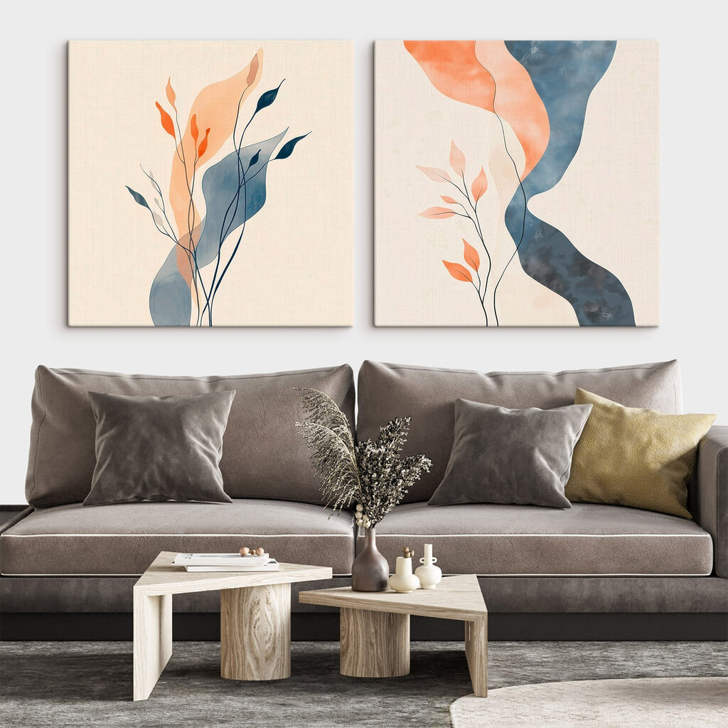 Zachte rondingen en warme tinten in combinatie in een interieur