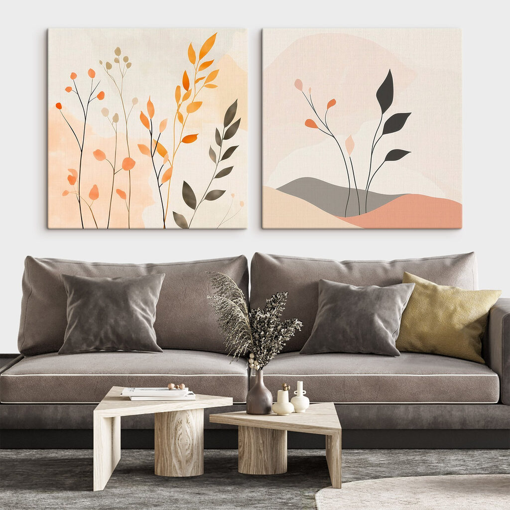 Twee afbeeldingen van planten — interieur 2