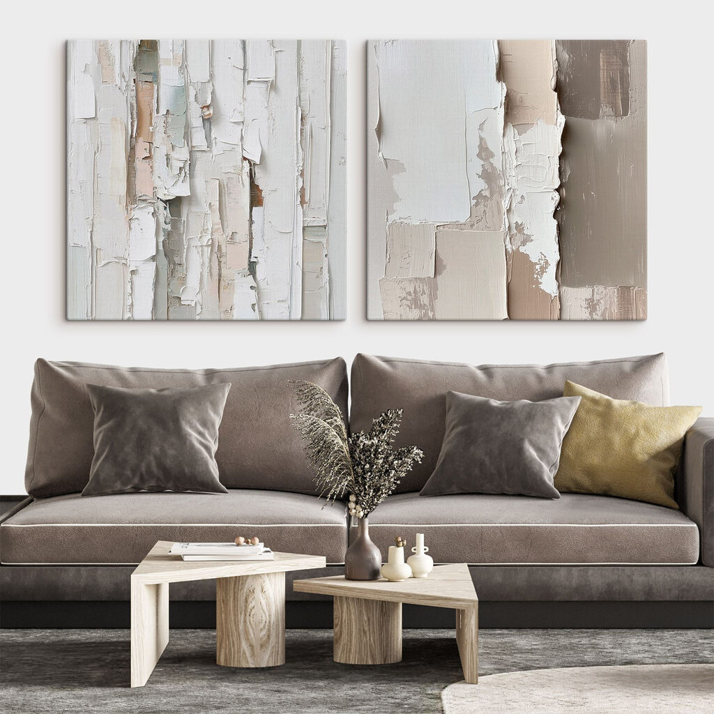 Abstracte lagen van zachte tinten — interieur 2