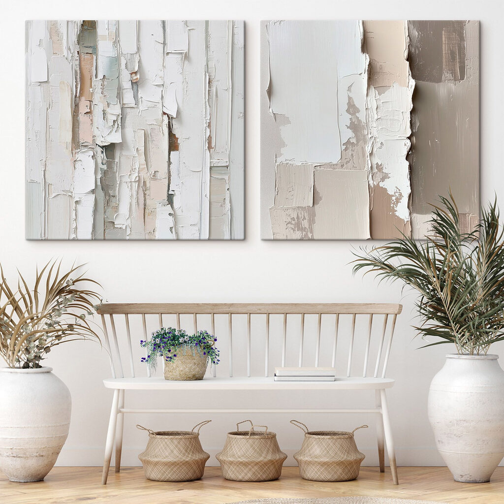 Abstracte lagen van zachte tinten — interieur 1
