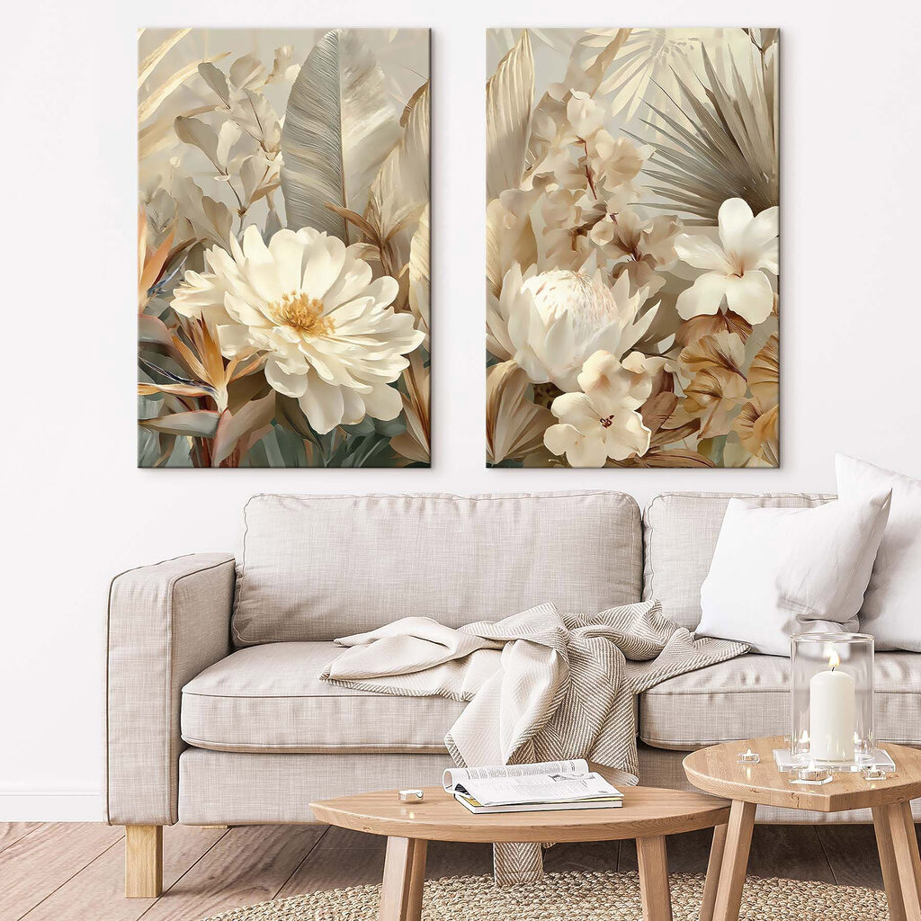 Verfijnde bloemen in warme tinten — interieur 2