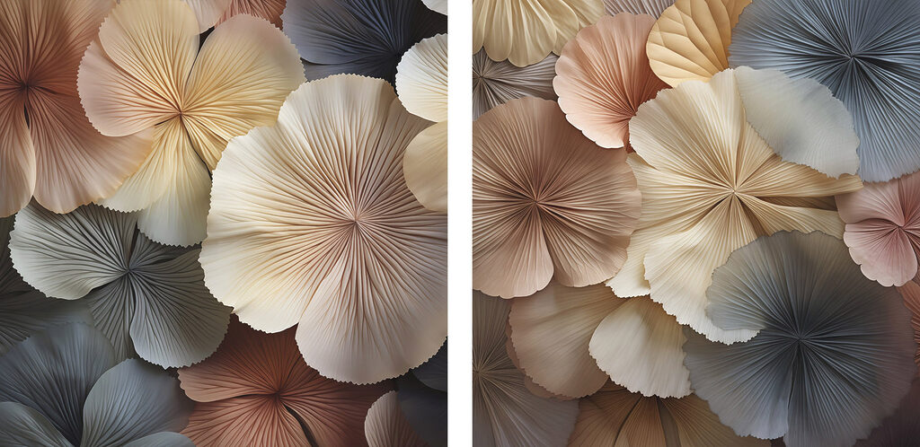 Bloemencollage — volledig ontwerp