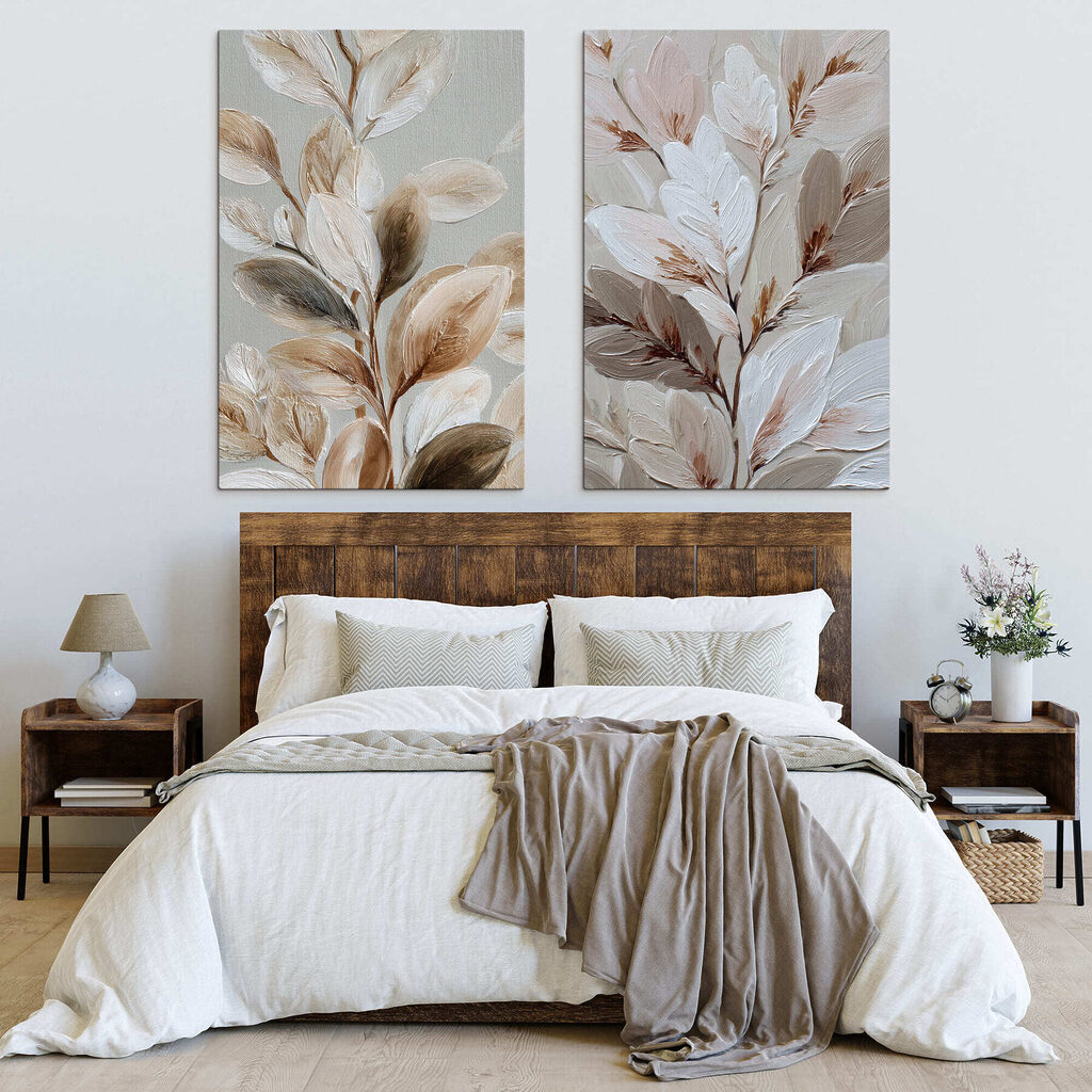 Fijne blaadjes in zachte tinten — interieur 2