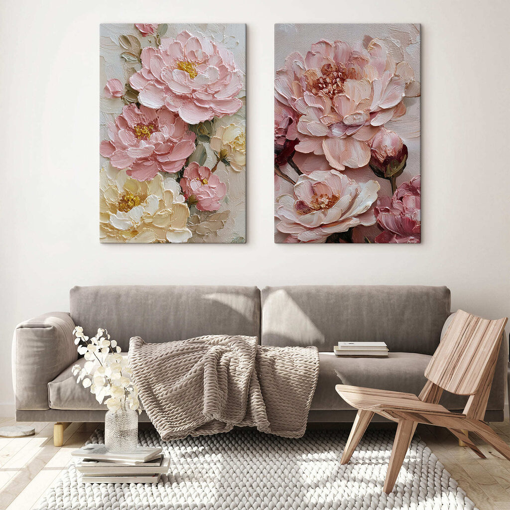 Bloeiende bloemblaadjes in zachte tinten — interieur 2