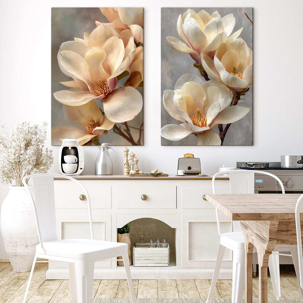 Verfijnde bloemen in zachte tinten — interieur 1