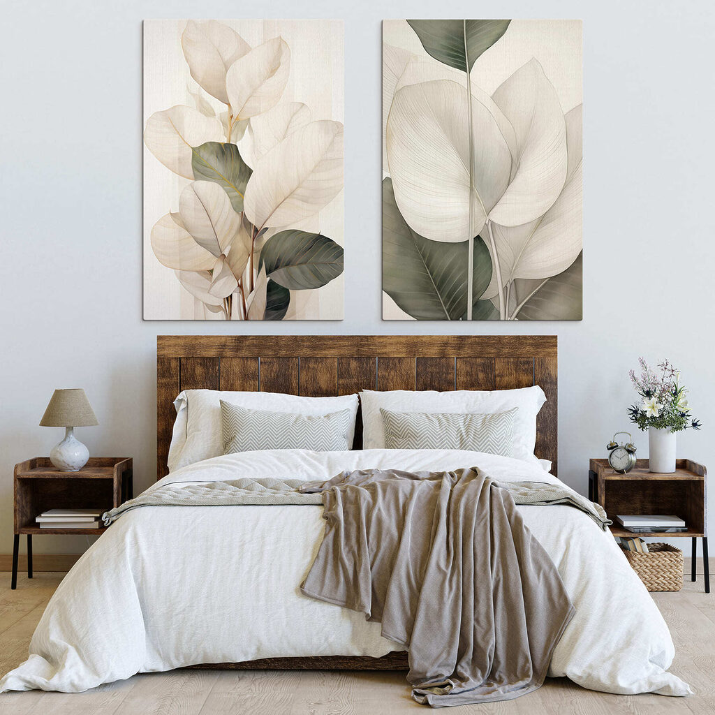 Fijne blaadjes in zachte tinten — interieur 2