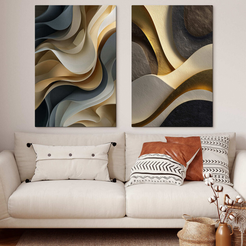 Vloeiende vormen in harmonieuze kleuren — interieur 2