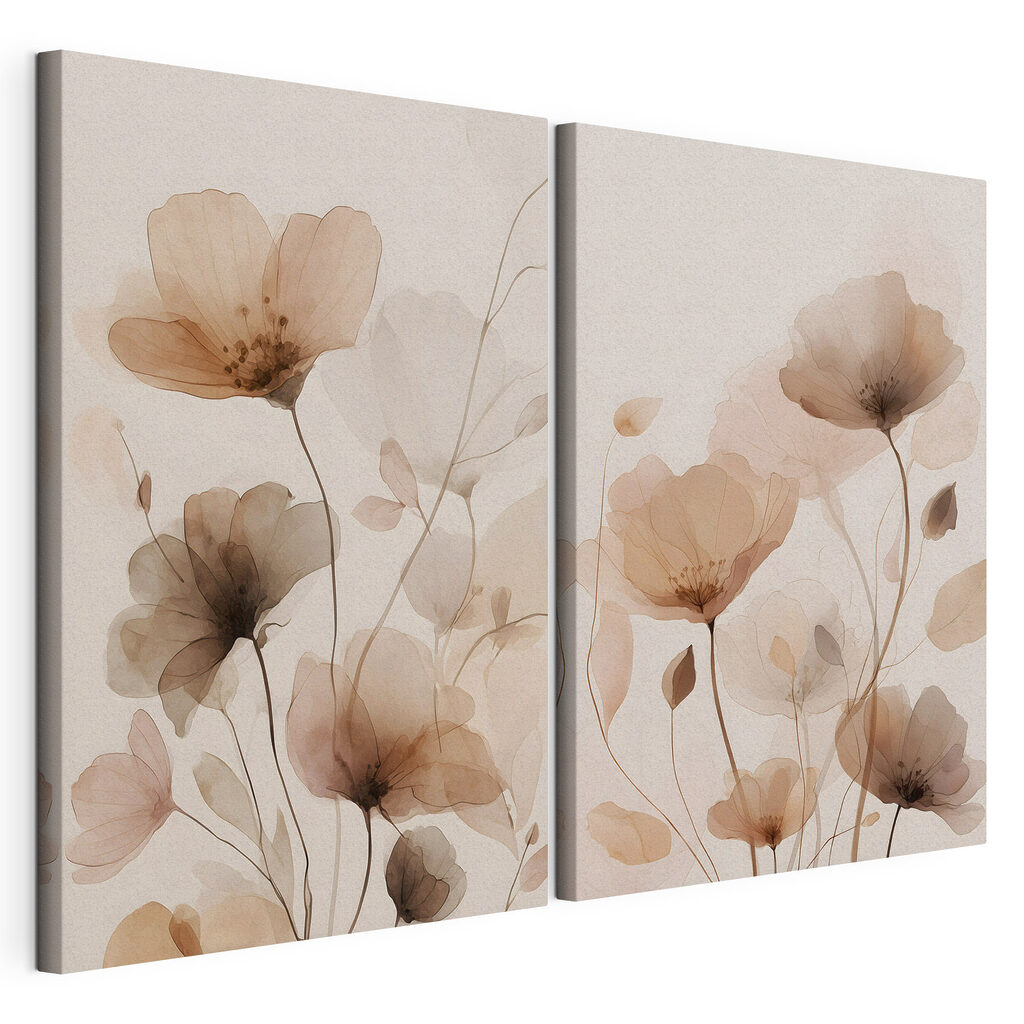 Zachte bloemen in subtiele tinten — productweergave