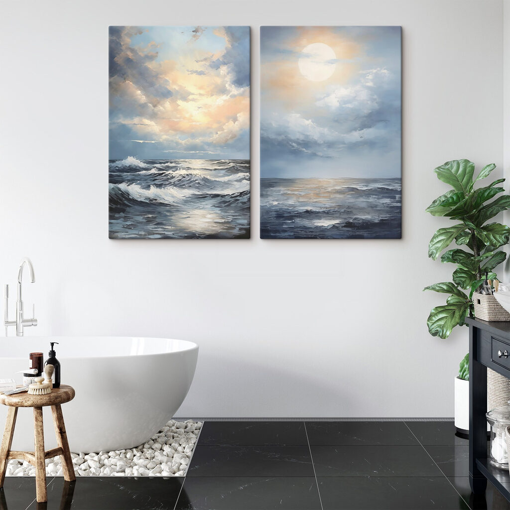 Schilderij van de zee en de zon — interieur 2