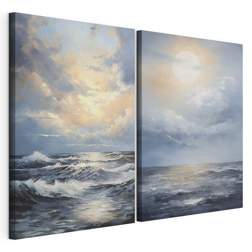 Schilderij van de zee en de zon — productweergave