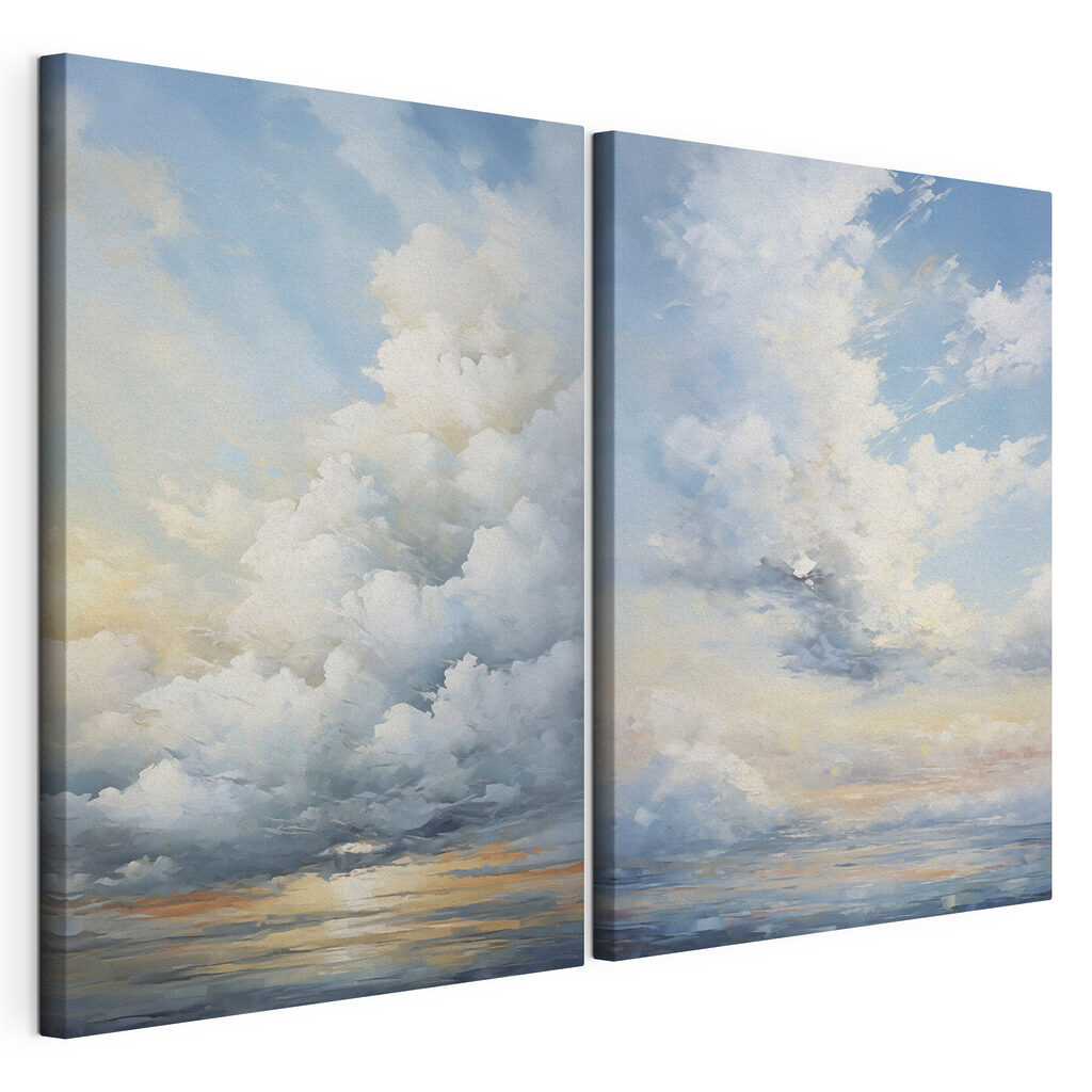 Schilderij van wolken aan de hemel — productweergave