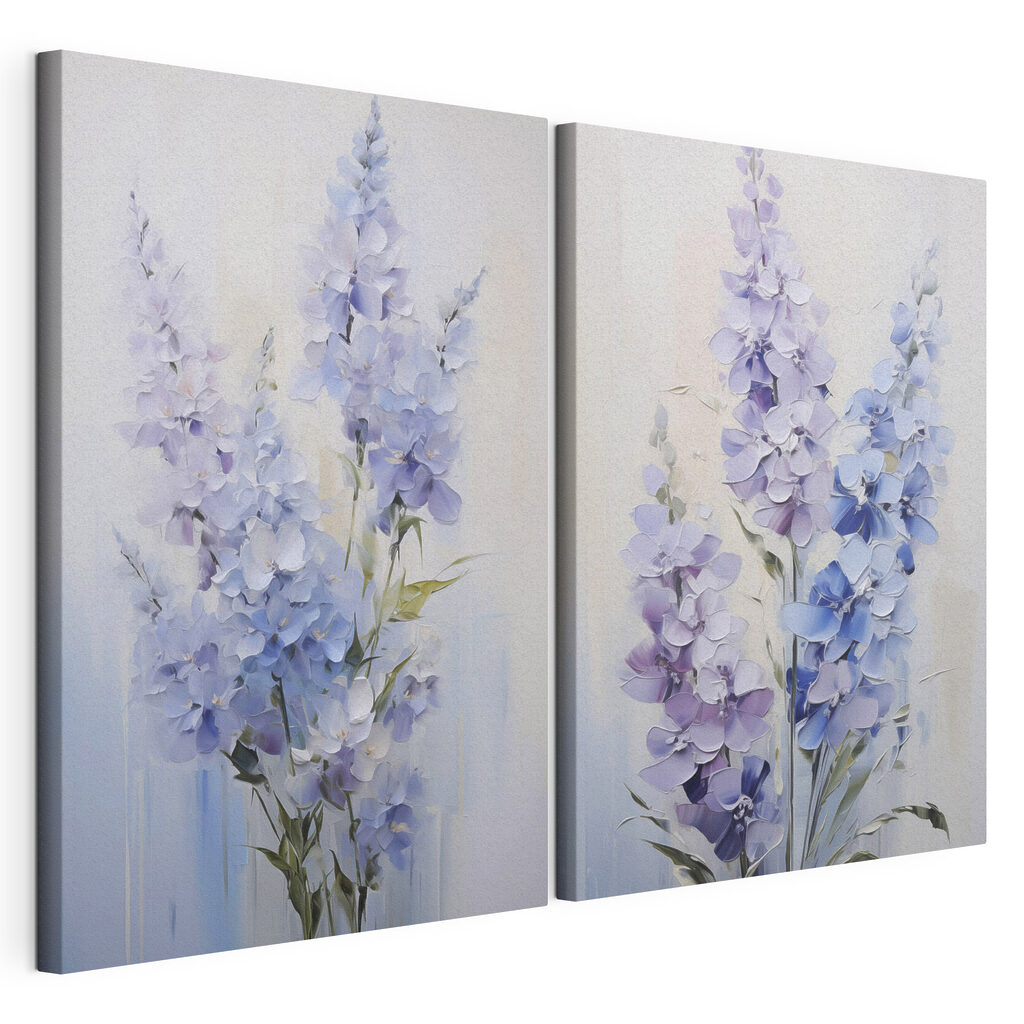 Schilderij van bloemen op een witte achtergrond — productweergave