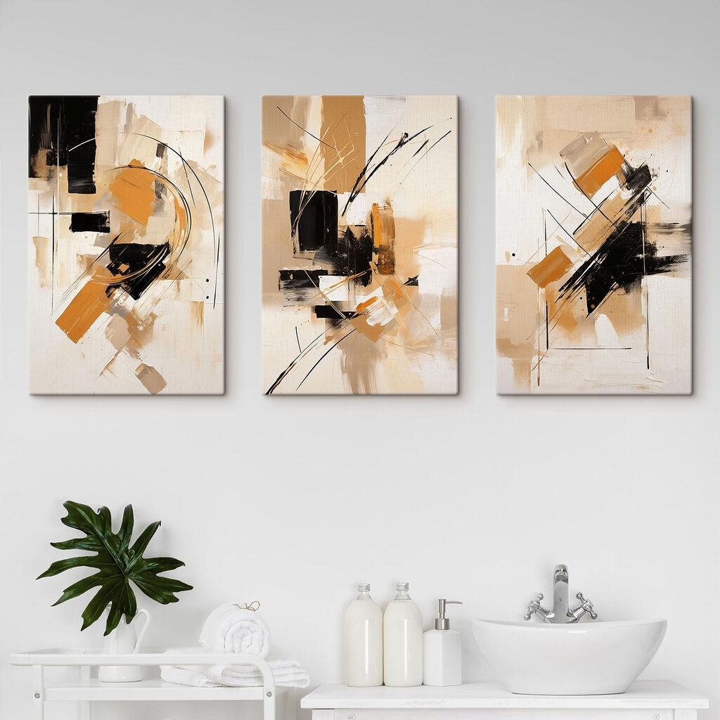 Schilderen in verschillende kleuren in een interieur