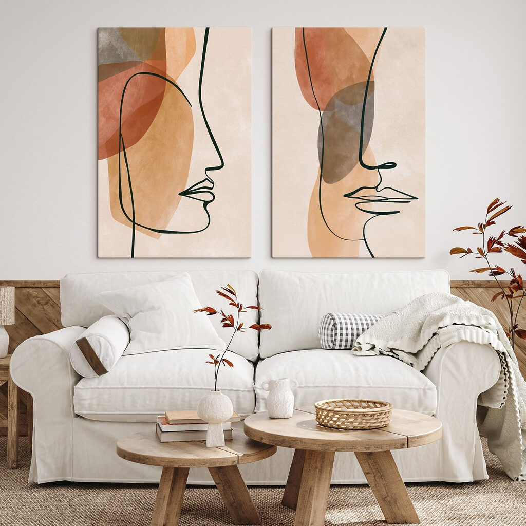 - Abstracte profielen in zachte tinten — interieur 2