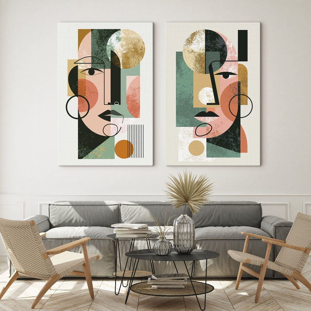 Een paar foto’s van het gezicht van een vrouw — interieur 2