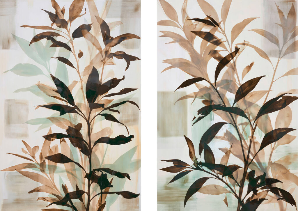 - Elegant blad in zachte tinten — volledig ontwerp