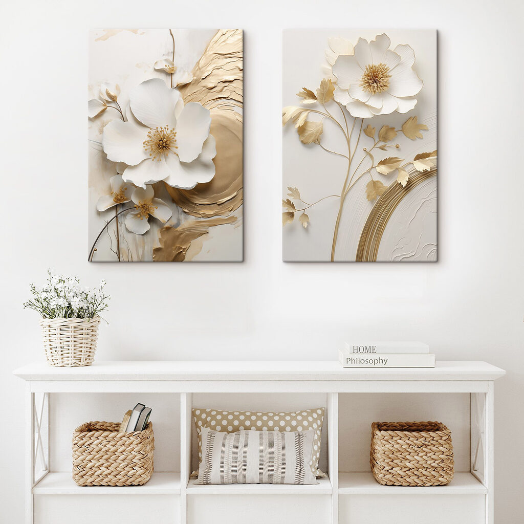 - Elegant bloemmotief voor een prachtige inrichting — interieur 2