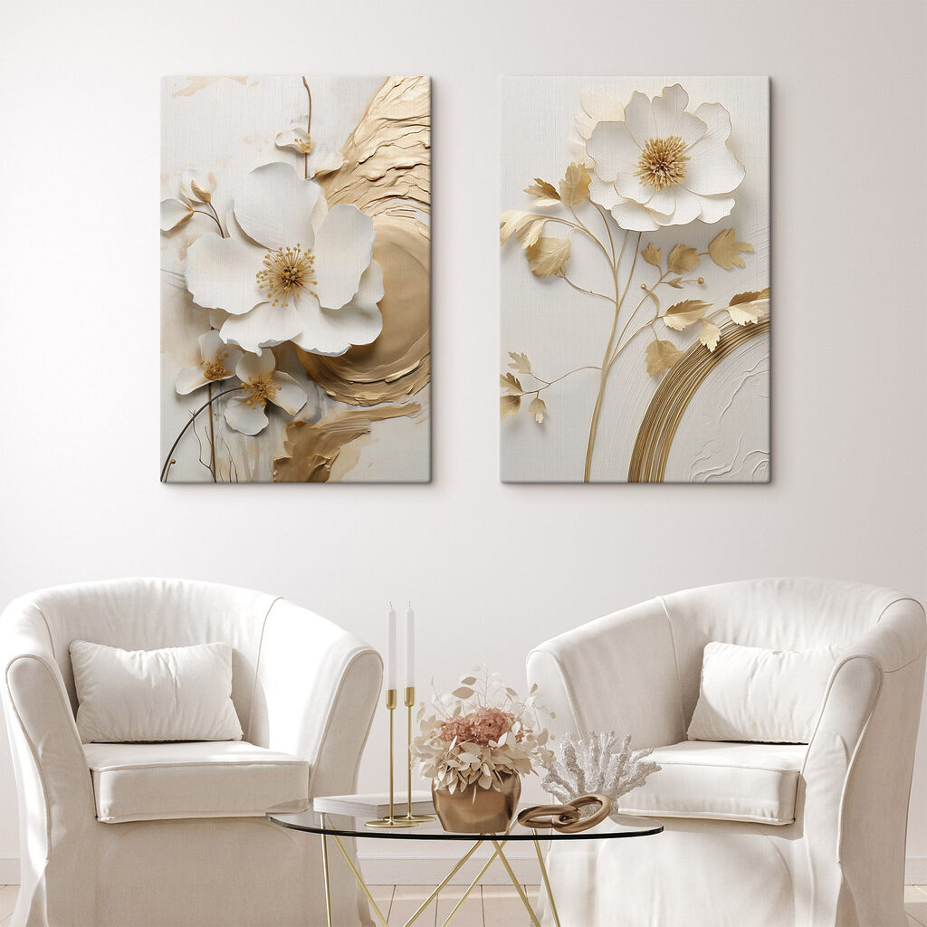 - Elegant bloemmotief voor een prachtige inrichting — interieur 1
