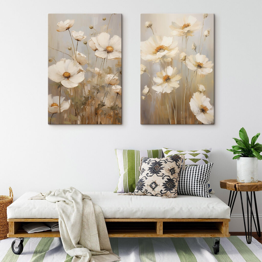 - Elegante bloemen in zachte tinten — interieur 2
