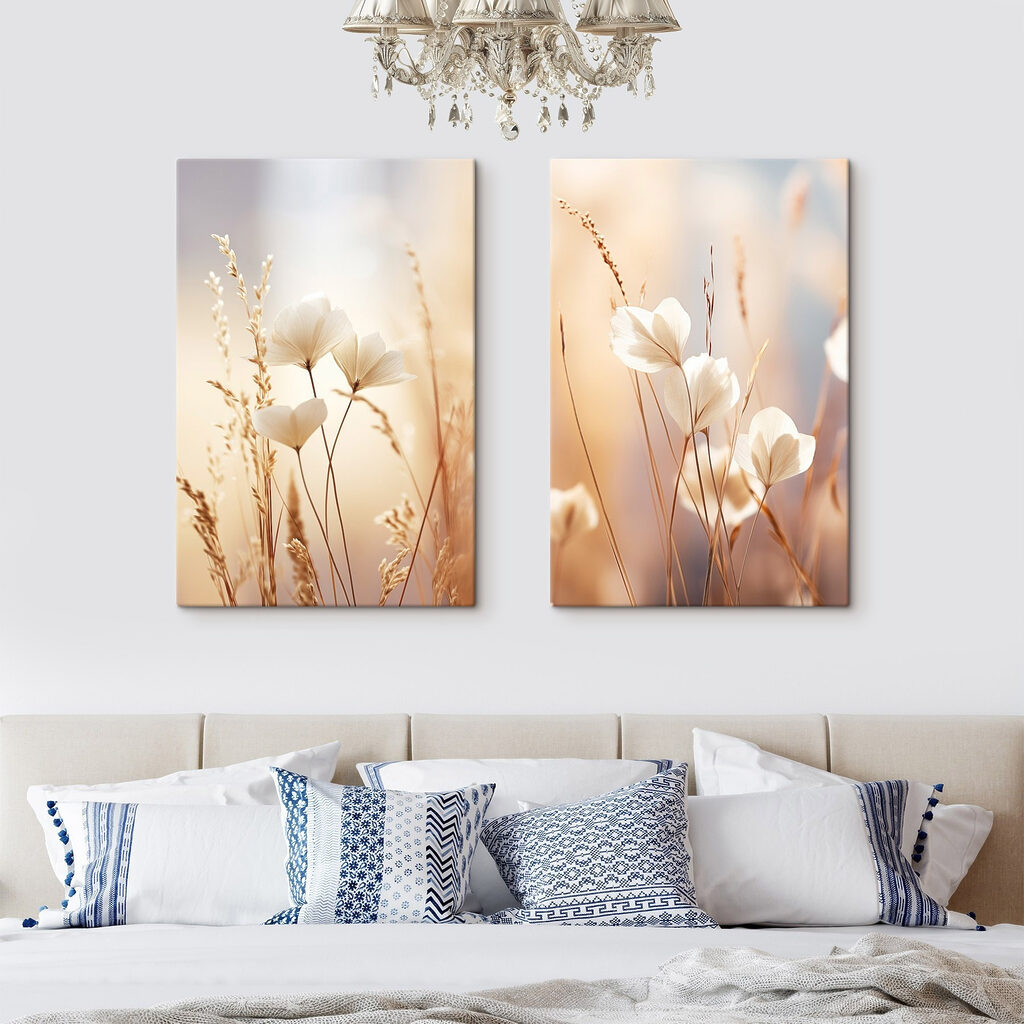 Zachte bloemblaadjes in zacht zonlicht — interieur 2