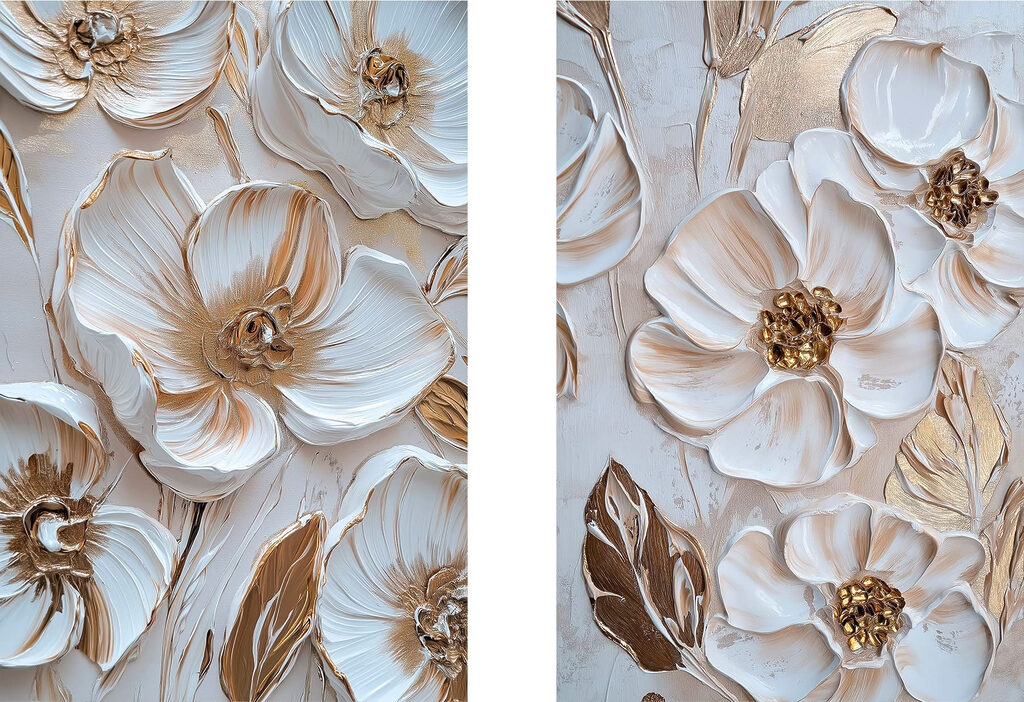 Bloemencollage — volledig ontwerp