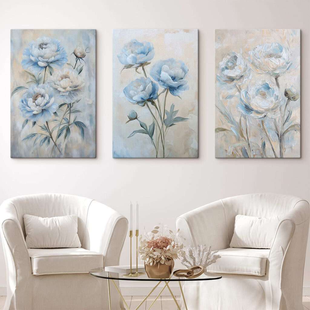 Verfijnde bloemen in zachte tinten — interieur 2
